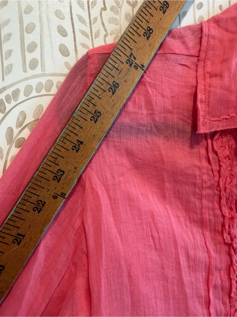 Free People Drew Tuxedo Shirt Top Confetti Pink size Small NWT